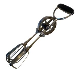 EKCO Best Vintage Hand Crank Egg Beater Mixer – Made in USA – Stainless Steel